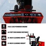 PowerSmart Snow Blower, PSS2240C 24-in Gas Snow Blower, 212cc 2-Stage Electric Start Gas Snow Blower