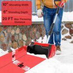 TAIRDA 10-Inch Snow Shovel for Milwaukee M18 18v Battery(NO Battery), Cordless Electric Snow Shovel with 10in. Width, 6in. Depth, 20FT Throw Distance, Snow Blower Shovel for Patio Driveway(Bare Tool)
