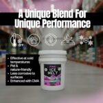 Peach Country Pink Ice Melt -25°F Effective, Pet Safe Eco-Friendly De-Icer, Fast-Acting Granules for Driveways, Walkways & Entryways, 8 lb Pail