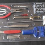 SNOW@16 Pieces Watch Repair Kit Set Wrist Strap Adjust Pin Tool Kit Back Remover Fix