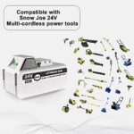 Moccdor 6.0Ah 24V Replacement Li-ion Battery for Snow Joe + Sun Joe iON+ 24V Series Cordless Power Tools, Compatible with Snow Joe 24VBAT-LTX 24VBAT-LTW 24VBAT-LTE 24VBAT 24V-X2-SB18 24VBAT-XR