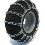 The ROP Shop Pair 2 Link TIRE Chains 26×12-12 for Kubota Lawn Mower Garden Tractor Rider