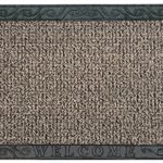 Grassworx Clean Machine Filigree Welcome Doormat, 18″ x 30″, Earth Taupe (10372037)