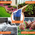Snow Joe Sun Joe SJSPD1 Handheld All-Season Multi-Purpose Spreader, 5 lbs, w/Adjustable Dial Flow Control, Blue/Black